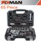 FIXMAN 65 Piece 1/4' & 1/2' Drive Socket Tool Set